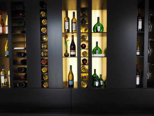 Detail Präsentationswand